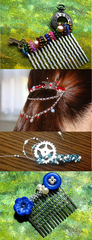 How even simple styles get exciting when you add some sparkle, or a quirky slide. Find out more: http://perfidiousjewellery.weebly.com/home/hair-another-excuse-to-accessorise