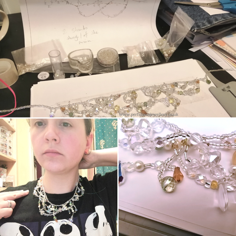 PictureMaking Sarah's Masquerade Jewellery from Labyrinth - A Cosplay Commission by Perfidious Jewellery