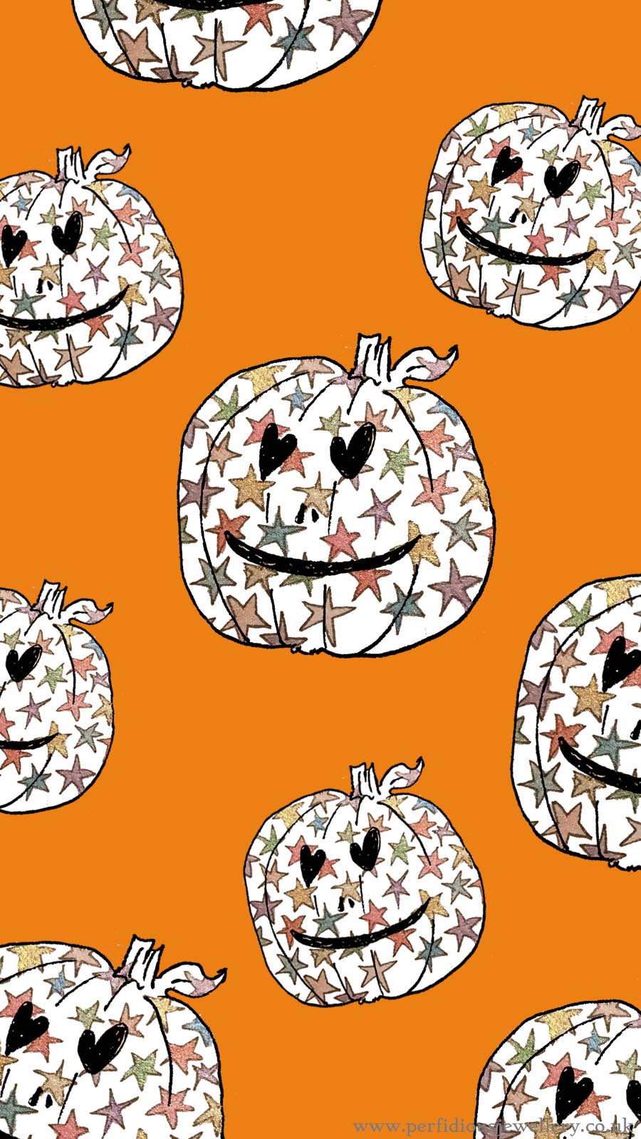 Halloween ghost pumpkin free phone wallpaper background